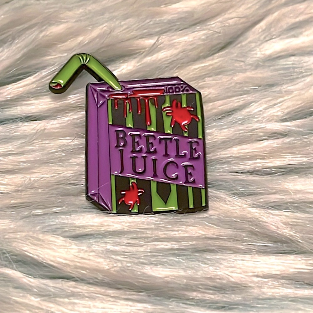 Beetlejuice Juice box Collectors Pin